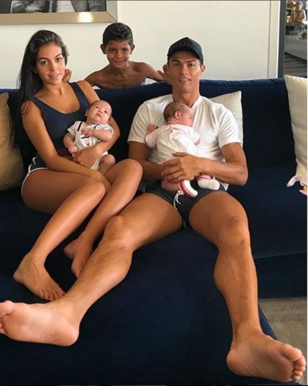 cristiano ronaldo, ronaldo pictures, georgina rodrigues, cristiano ronaldo junior, ronaldo father, ronaldo family pics, football, sports images, indian express