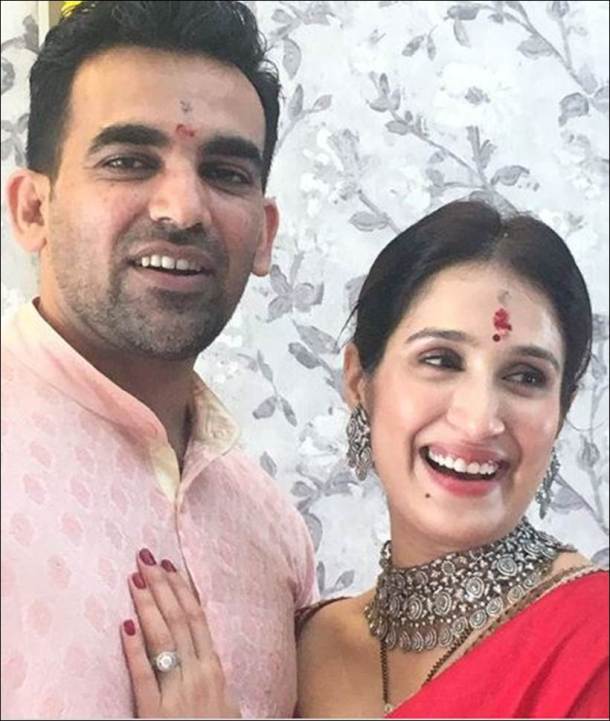 Zaheer Khan with girlfiend Sagarika Ghatge