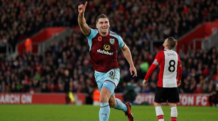 Sam Vokes, Burnley, Vokes, Burnley vs Swansea, Premier League, Football news, indian Express