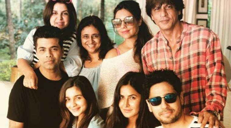 shah rukh khan birthday, shah rukh khan birthday bash, karan johar, alia bhatt, farah khan, sidharth malhotra