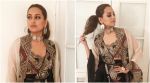 Sonakshi Sinha gives a contemporary touch to her traditional attire; see pictures