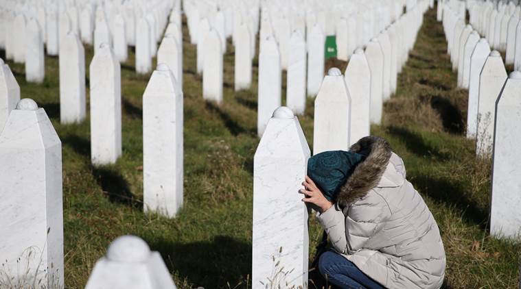 bosnia muslims, 1995 bosnia massacre, srebrenica massacre, ratko mladic, ratko mladic convicted, russia, butcher of bosnia, indian express