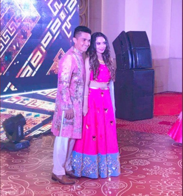Sunil Chhetri photos, Sunil Chhetri wedding photos, Sunil Chhetri Sonam Bhattacharya photos, Chhetri Sonam wedding photos,