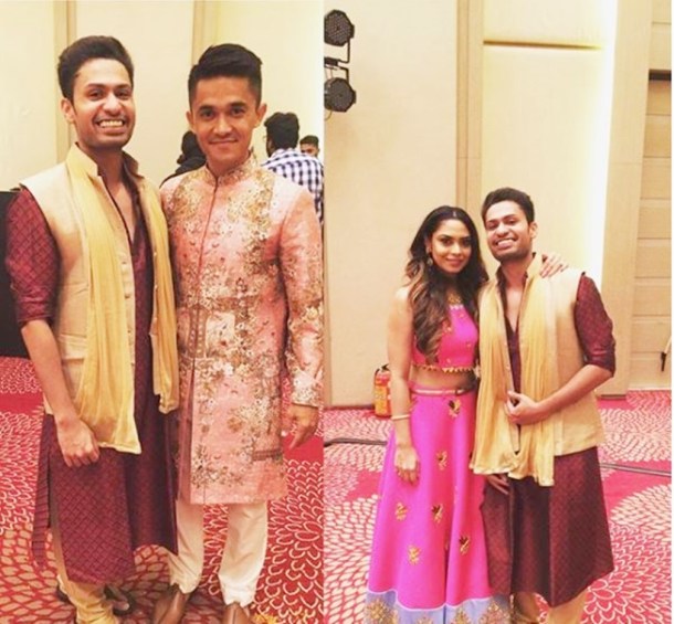 Sunil Chhetri photos, Sunil Chhetri wedding photos, Sunil Chhetri Sonam Bhattacharya photos, Chhetri Sonam wedding photos,