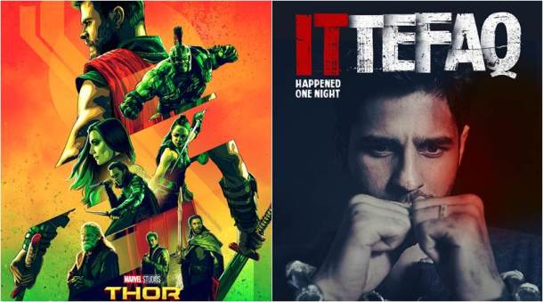 thor, thor ragnarok, ittefaq, sidharth malhotra, sonakshi sinha, thor box office, ittefaq box office