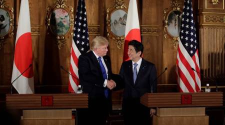Japan PM says he and Donald Trump agree maximum pressure needed on North Korea