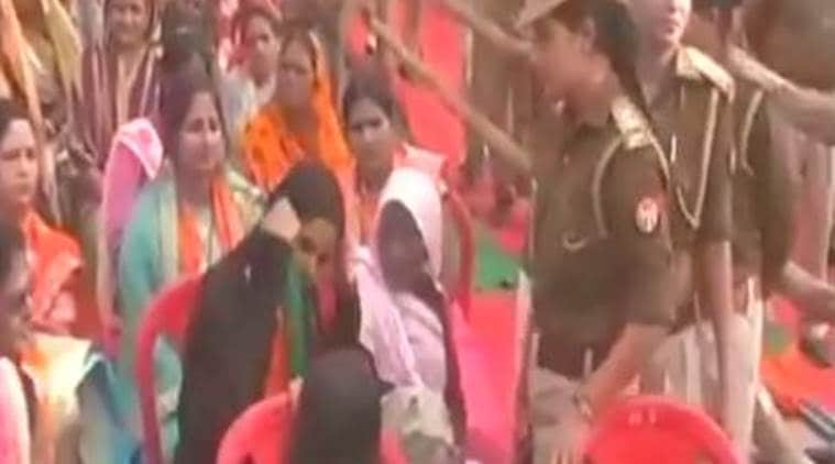 Woman asked to take off burqa at CM Adityanath's rally in Balia