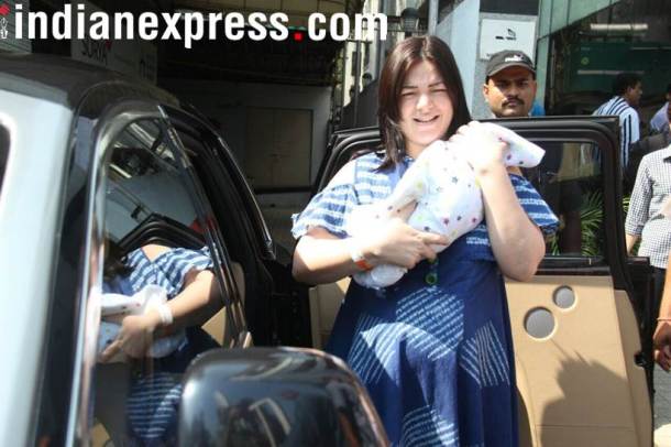 Urvashi Sharma Sachiin Joshi baby boy first photos