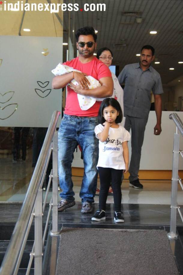 Urvashi Sharma Sachiin Joshi baby boy first photos