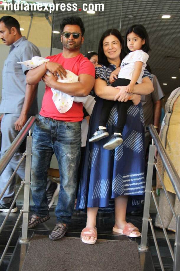 Urvashi Sharma Sachiin Joshi baby boy first photos