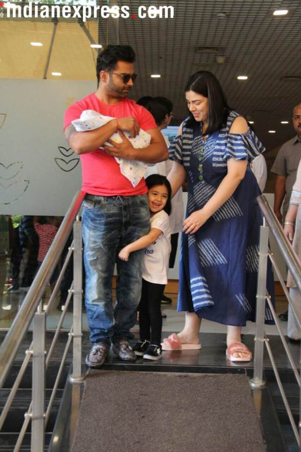 Urvashi Sharma Sachiin Joshi baby boy first photos