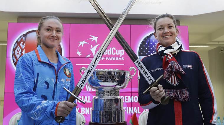 CoCo Vandeweghe, Sloane Stephens, vandeweghe, stephens, Belarus, Fed Cup, football, sports news, indian express