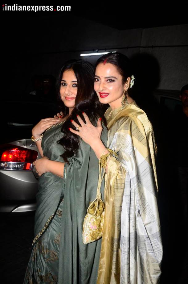 Rekha, Vidya Balan Tumhari Sulu screening