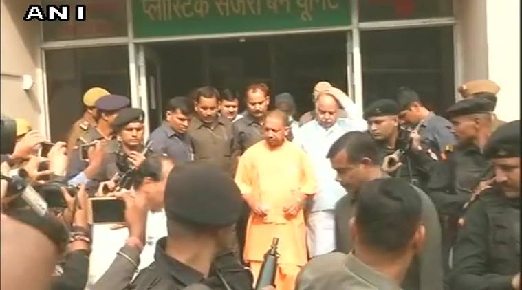 NTPC blast, Rahul Gandhi, Uttar Pradesh, Yogi adityanath, NTPC blast UP, NTPC Blast yogi adityanath, NTPC blast victims, Yogi adityanath civil hospital lucknow, yogi adityanath NTPC blast victims, latest news, indian express