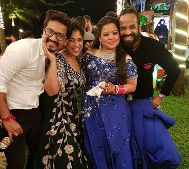 bharti singh haarsh limbachiyaa wedding reception images