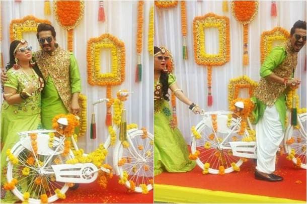 bharti singh haarsh limbachiyaa mehendi photos