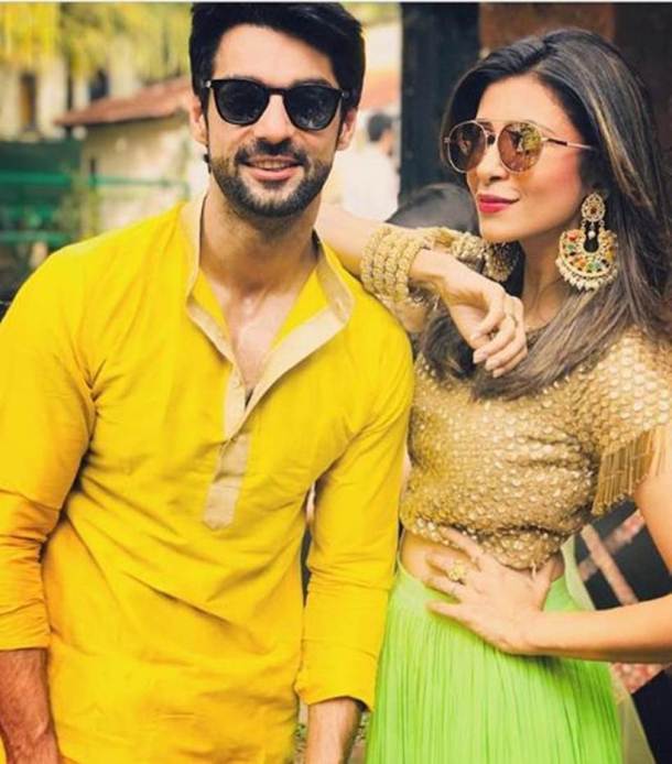 karan wahi kishwer merchant at bharti singh's wedding