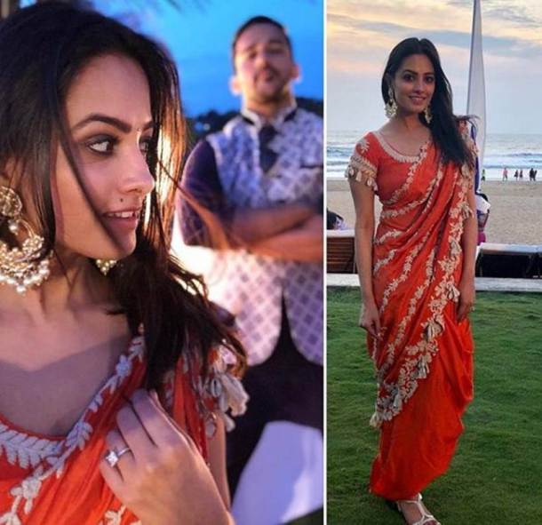 anita hassanandani attends bharti singh goa wedding