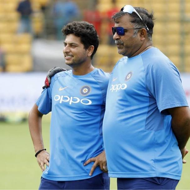 'Nobody spared' as team India celebrate Kuldeep Yadav, Bharat Arun's birthday