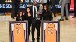 LA Lakers retire Kobe Bryant's 8 and 24 jerseys
