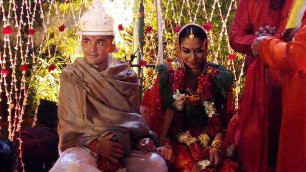 Sunil Chhetri goes traditional as he marries long-time girlfriend Sonam Bhattacharya