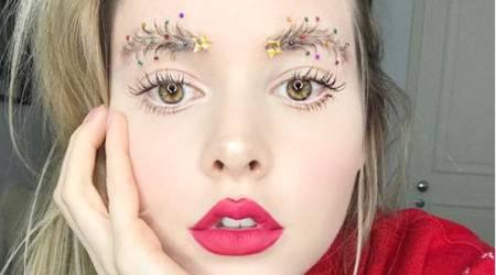 ‘Christmas tree eyebrows’ is the latest holiday beauty trend and it’s simply wild