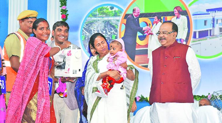Mamata Banerjee, Mamata Banerjee Gosaba, WB CM at Gosaba, Terrorists, Gosaba Villagers, India News, Indian Express, Indian Express News