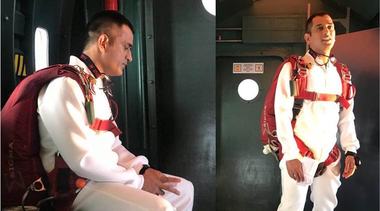 MS Dhoni is trying his hand at sky diving 