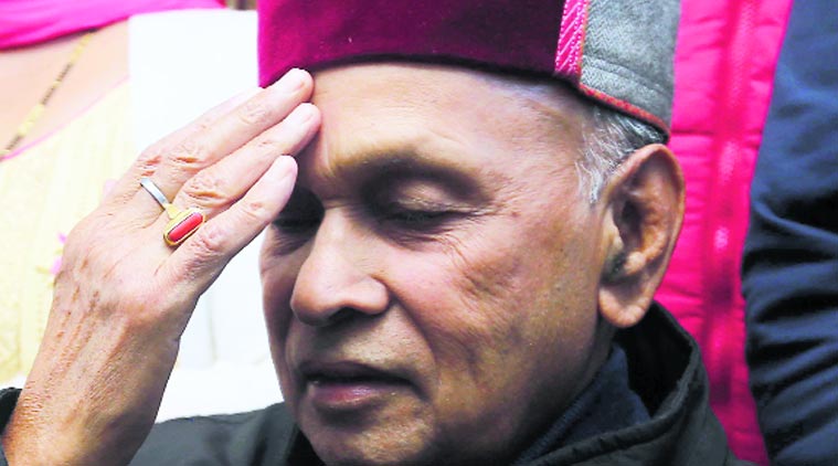 Himachal Pradesh Polls, Himachal Pradesh Elections, Himachal Pradesh Poll Result, Himachal Pradesh Election Result, Himachal Pradesh Assembly Election Results, BJP CM Candidate Prem Kumar Dhumal, Indian Express, Indian Express News