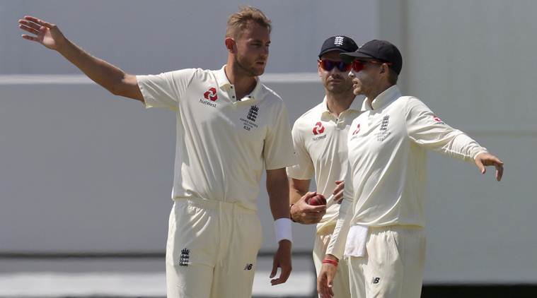 England captain Joe Root with Stuart Broad