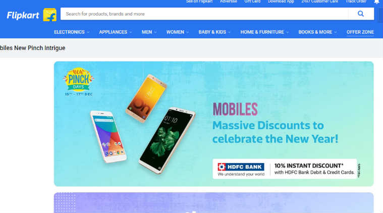 Flipkart New Pinch Days sale mobiles discounts