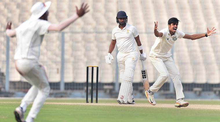 Ranji Trophy 2017, Ranji Trophy 2017 semi-final, Vidarbha vs Karnataka, Karnataka Vidarbha, Rajneesh Gurbani, sports news, cricket, Indian Express
