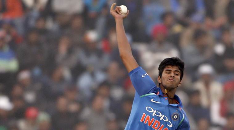 Washington Sundar makes his debut for India
