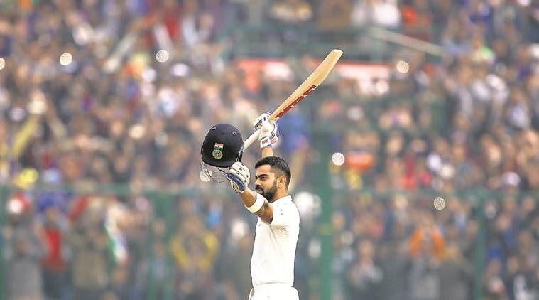 Virat Kohli scored his second double hundred of the series against Sri Lanka.