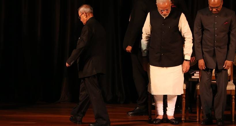 presidents pranab mukherjee and ramnath kovind