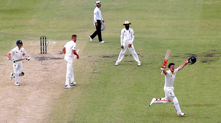 Ashes 2017, Australia vs England, Aus vs Eng, Mitchell Marsh, Mitchell Marsh hundred, Marsh brothers, Cricket news, Indian Express
