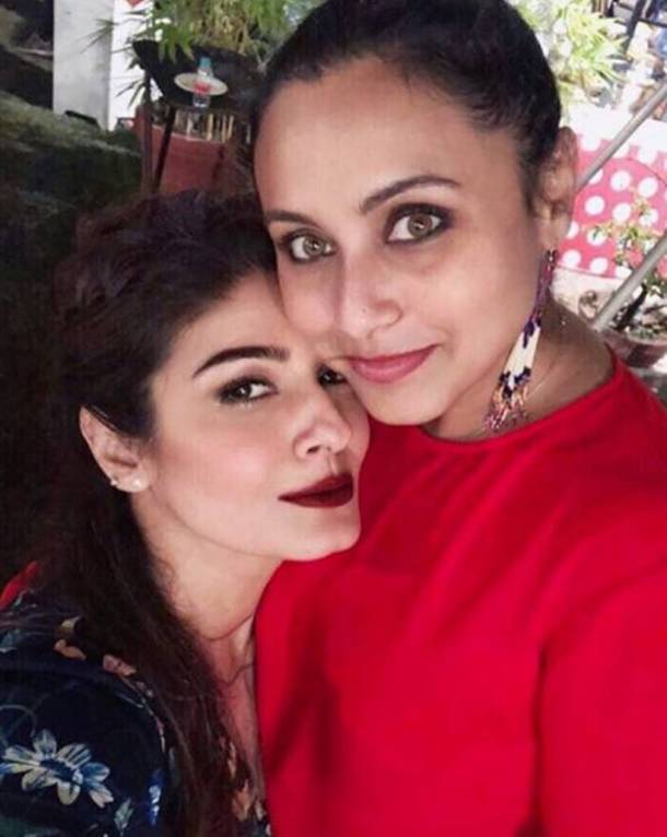 Raveena Tandon too shared a picture from the evening