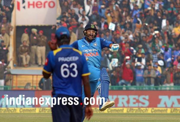 Rohit Sharma 208* -- 3rd double century in ODIs