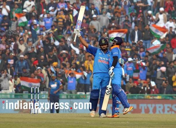 Rohit Sharma 208* -- 3rd double century in ODIs