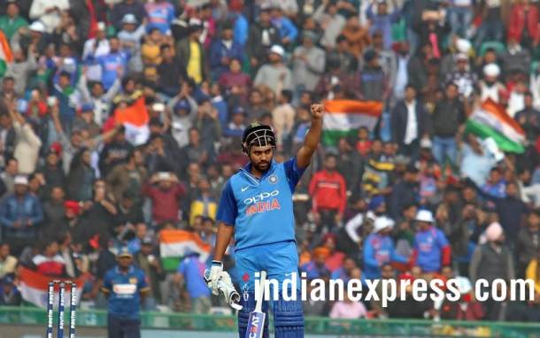 Rohit Sharma 208* -- 3rd double century in ODIs