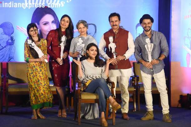 photos of saif kareena sharmila tagore at soha ali khan book launch