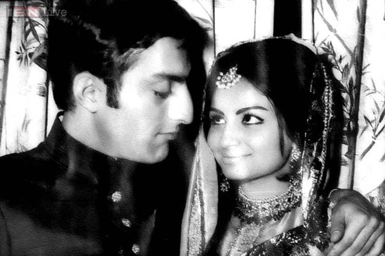 Sharmila Tagore and Mansoor Ali Khan Pataudi.