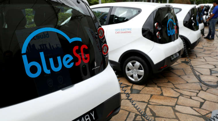 Singapore is now being offered a new public transport system, as BlueSG is helping the city-state to run an electric car-sharing service. 