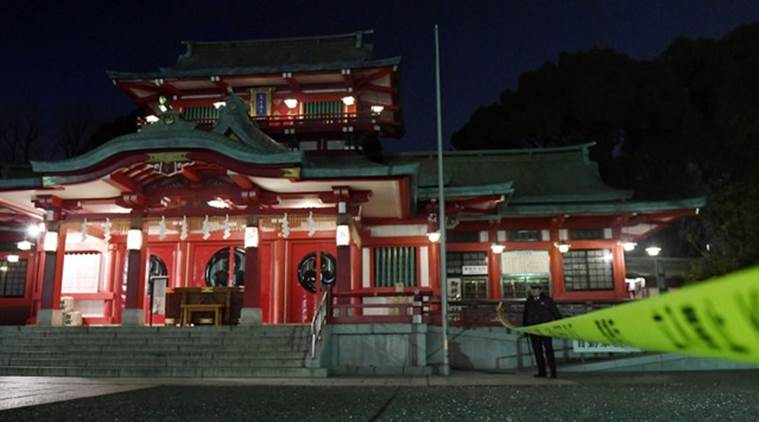 tokyo shrine, shrine murder, tokyo priest murder, japan shrine murder, samurai sword, world news, asia news, indian express