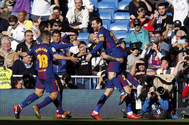 Lionel Messi surpasses Gerd Muller; Barcelona throw water on Real Madrid's title challenge with 3-0 win