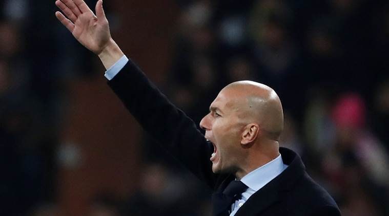 Real Madrid manager Zinedine Zidane