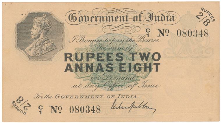 rupees two annas eight