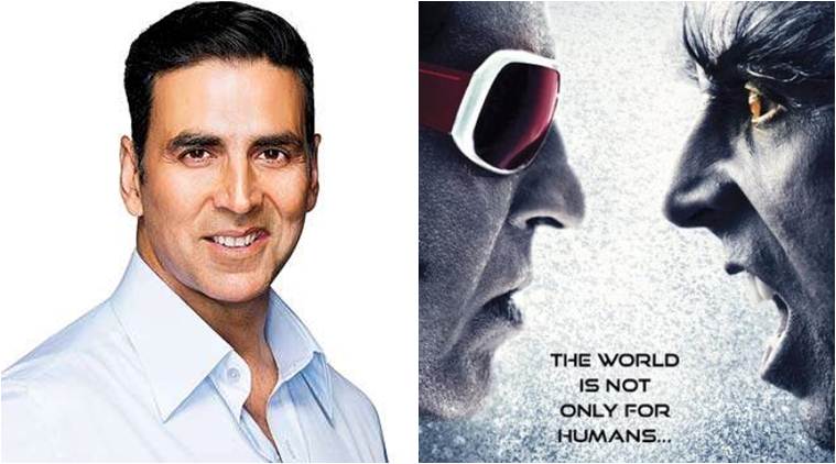 Akshay Kumar and Rajinikanth in 2.0