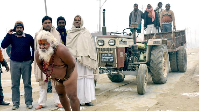 Photos Of A ‘baba Pulling A Tractor With His Genitalia Are Going Viral 