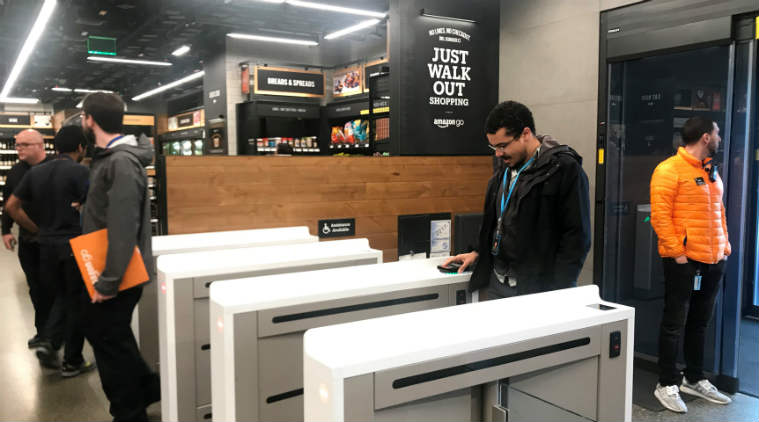 Amazon Go opening, Amazon automated gorcery store opening, brick-and-mortar stores, Amazon Go Seattle store, Amazon buys Whole Foods, automated retail store, Amazon Go app